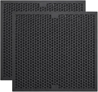 Nispira F301H HEPA500 BD-AS-550 Air Scrubber Carbon Filter Replacement for Mounto 500cfm Dri-Eaz BlueDri VEVOR Air Purifier 16 x 16 x 1 Inch Odor Reducing, 2 Pack