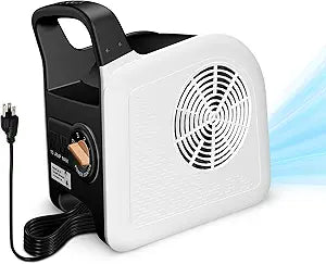 Air Mover Blower Fan - Floor Fan for Cooling,Drying and Exhausting at Home,Job Site,Garage,Shop, 3 Speeds Portable Utility Fan, 2 AC Outlets and Circuit Breaker with Reset