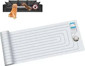 SEERWAY Scat Pet Shock Mat with Tester, Shock Pads for Dogs and Cats Training Indoor, Electric Repellent Mat Keeps Pets Off Couch, Sofa, Counter Top, 3 Training Modes, Battery Operated