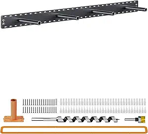 1 Pack Large Shelf Brackets Long Floating Shelf Bracket Invisible Floating Shelf Hardware Heavy Duty Floating Mantel Brackets(43"X4"X3" with Tools)