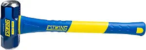 Estwing 4-Pound Hard Face Sledge Hammer, 50-55 HRC, 16-Inch Fiberglass Handle, Overstrike Protection, Textured Grip