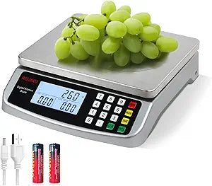Food Scale 88lb/40kg Large Digital Kitchen Scale 0.05oz/1g with Price Computing Commercial Scale 304 Stainless Steel gram Scale for Baking Cooking Meat Restaurant USB or AA Battery(Included)