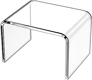 Step Stool for Kids, Acrylic Stools, Acrylic Step Stools for Adults, Small Step Stool, 12 Inches Stool Bathroom, Clear Step Stools, Toilet Stools, Plant Stand, Foot Stool, Display Rack (Common)