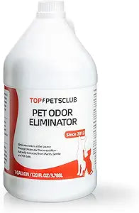 Pet Odor Eliminator for Strong Odor, Pet Stain Remover for carpet, Ready to Use Plant Based Formula Dog & Cat Urine Odor Eliminator Spray - Colorless and Odorless,Used in House, Doghouse(128oz)