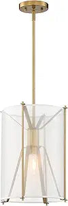 DESIGNERS FOUNTAIN Daybreak 1-Light Pendant Chandelier, Old Satin Brass, D223M-12P-OSB