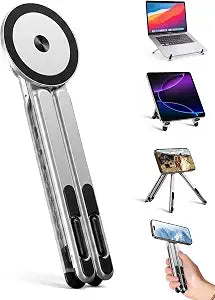 Laptop Stand - Portable Tablet Riser iPad Desk Mount, Silver