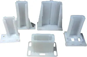 Drawer/Cabinet Slide Track/Socket/Brackets/Choose from Various Sizes/All Hardware Included by E.H.C. (5/16" Track Wth x 1" Hht x 2-3/8" Lgth -Adjustable)