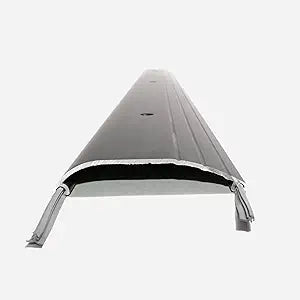 Smooth Top Heavy-Duty Aluminum Threshold for High Foot Traffic  Suitable for Residential and Commercial Use, Available in High and Low Profiles. (Black, 72" Low Profile)