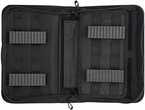 FIX IT STICKS Carrying Case XXL FISFAK-C | Spacious Zippered Soft Empty Organizer for Tools with 5 Bit Holders, Middle Panel, Elastic Loops, Velcro Panels & Exterior Pocket