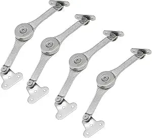 4pcs Heavy Duty Lid Stay Hinges Folding Lid Support Hinge,Perfect for Cabinet,Closet,Wardrobe,Toy Box Hinges,Wardrobe-Opening Angle 75/90/110,Max Support 25lb/2pcs