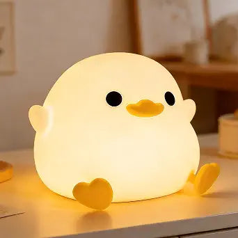 Amaredom DoDo Duck Night Light, Cute Silicone Duck Lamp for Baby Nursery