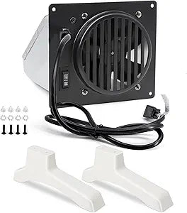 Criditpid WHF100 Heater Fan Blower and WBL100 Heater Base Legs Support for Dyna-glo 30,000 BTU, Comfort Glow Vent Free Wall Heaters, Replacement WHF100 Dyna-Glo Heaters Fan Ventless Wall Mount Kit