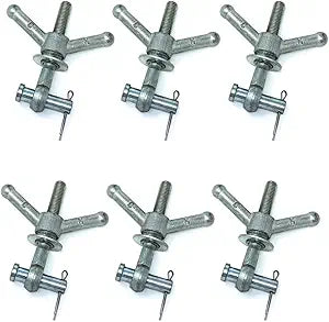 Gloxco Wingnut Assembly for Manways, 5/8" Eye Bolt, 5-1/2" Long, Pack of 6 (WNA-1010-0100-B)