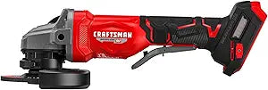 CRAFTSMAN V20 4 1/2 Cordless Angle Grinder, Brushless Small Grinder, Tool Only (CMCG452B)