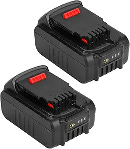 Shentec 2 Pack 4.0Ah 20V MAX Battery Compatible with Dewalt DCB204 DCB205 DCB206 DCB200 DCB201 DCB203 DCB181 DCB180 20V DCD/DCF/DCG/DCS Series Tools (Li-ion.)