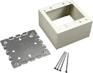 Legrand Wiremold 500/700 Series Metal Raceway 2 Gang Box Fitting Ivory