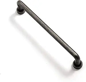 Goo-Ki 6 Pack 5'' Center to Center Antique Silver Cabinet Bar Pulls Vintage Drawer Handles Closet Classic Retro Home Kitchen Improvement Hardware