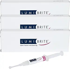 LumiBrite Whitening Gel, 32% Carbamide Peroxide, Mint, 6 Syringes