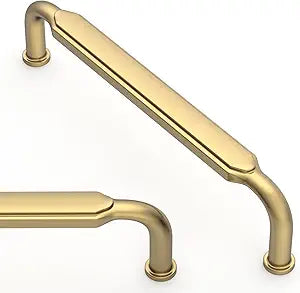 Asidrama 10 Pack 5 Inch(128mm) Champagne Bronze Kitchen Cabinet Handles Champagne Cabinet Pulls Cabinet Hardware for Cupboard Drawer