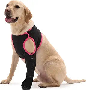 FUAMEY Dog Sleeve for Wounds Front Leg, Anti Slip Dog Socks Post Surgery Stop Scratching, Paw Injury Protector to Prevent Licking, Soft Elbow Sleeve, Joint PainLeft, 2XL
