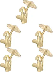 Veemoon 5 Pack Mushroom Cabinet Knobs Furniture Knob Drawer Pull Handle for Cupboard Wardrobe Bookcase Shoe Cabinet Easy Install Vintage Household Hardware