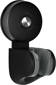 YOHOM Handheld Shower Head Holder Bracket Suction Cup Adjustable Stainless Steel Vacuum Shower Wand Hose Holder for Sprayer Nozzle Removable Bathroom Accessory Clip Wall Mount Matte Black