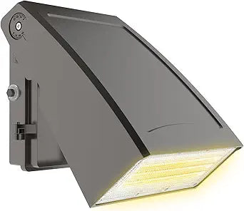 HYPERLITE LED Wall Pack Light: 40W 3000K Wall Pack Lights Outdoor with Dusk to Dawn Photocell, 5200lm ETL Listed Adjustable Full Cut Off Wall Packs for Porch Yard Barn Warehouse Garage