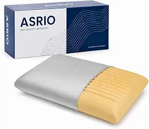 Cooling Wave Silicone Pillow for Side Sleepers, 4.72 Inch Height Ergonomic Bed Pillow with Breathable Washable High Resilience Core, Medium Firm Support,Queen Size