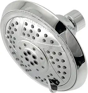 Kingston KX1551 5" Round 5-Function ABS Shower Head, Polished Chrome