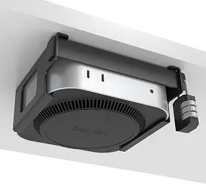 Under Desk Mount for Mac mini M4/M5/M6 Pro | Anti-Theft Metal Bracket with Password Lock & Protective Padding |VESA-Compatible Hidden Installation (Desk/Monitor)