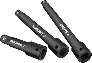 WORKPRO 1/2" Drive Impact Extension Bar Set, Socket Extensions