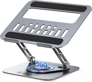 ORICO Adjustable Laptop Stand for Desk, 360 Rotating Base, ST12-Gray