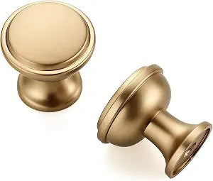 Champagne Bronze Cabinet Knobs Drawer Knobs, 1-1/4 Diameter, 10 Pack
