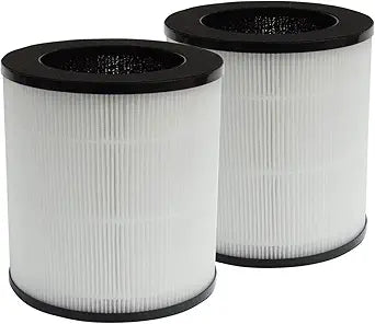 PUREBURG Replacement Filter Compatible with Hisense KJ120 & Enther AP1C Air Purifier,2-Pack H13 HEPA Activated Carbon 2-in-1 Air Clean Dust VOCs