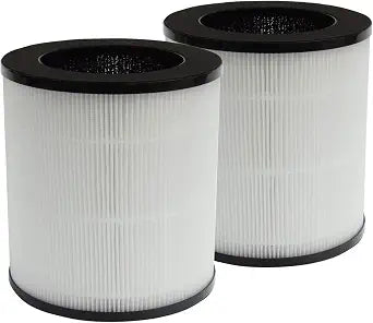 PUREBURG Replacement Filter Compatible with Hisense KJ120 & Enther AP1C Air Purifier,2-Pack H13 HEPA Activated Carbon 2-in-1 Air Clean Dust VOCs