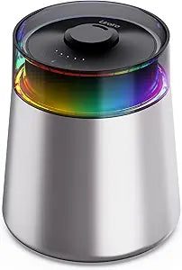 7L Ultrasonic Stainless Steel Cool Mist Humidifier for Bedroom & Large Room, Top Fill, Ultra Quiet 24dB, 3 Mist Levels, Easy Clean Dishwasher Safe Humidifier for Living Room Office