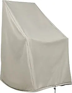 Shine Company 4361 Weatherproof Outdoor Rocking Chair Cover, 100% Woven Polyester, Elastic Cord with Toggle, Gray