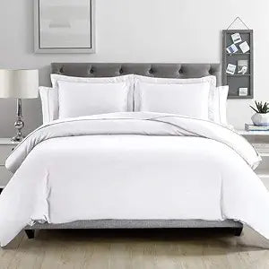 PLUSHY COMFORT Luxury Queen Size Duvet Cover Set with 2 Pillow Case in 100% Egyptian Cotton Fabric, 100% Long Staple Cotton Single Yarn, Zipper Clouser Queen Duvet Cover Set in 600 Tc Fabric