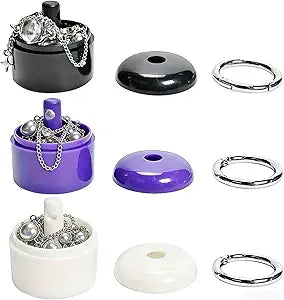 Travel Jewelry Box Case 3 PCS Small Jewelry Organizer Boxes Key Chain Jewelry Storage Case Portable Ring Keeper Perfect For Birthdays Anniversaries Holidays Or Any Special Moment