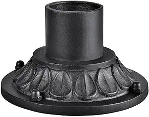 Kichler 9549BKT Accessory Pier Mount 4-Inch, Textured Black