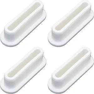 4PCS Silicone Drain Plugs for Sinks Oval Shaped Overflow Plugs Inner Diameter 48.9mm/1.92 inches for Kitchen Bathroom Shopping Mall Hotel Washbasin Overflow Covers Reusable