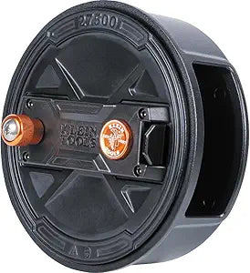 Klein Tools 27500 Tie Wire Reel, Quick Lock, Lightweight Aluminum, 12-18 Gauge Wire, Ambidextrous Rewind Knob