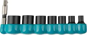 Makita E-01703 Impact XPS 8 Pc. 1/4" Drive 6-Point SAE Impact Socket Set w/Standard Socket Adapter