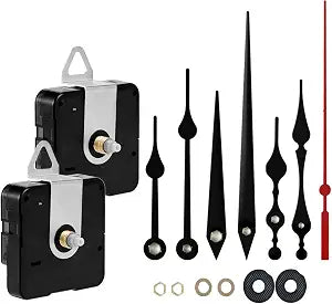 Roymnie 2Pcs Clock Mechanism Replacement Kit Battery Operated Silent