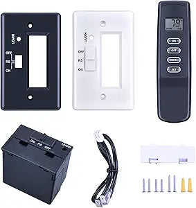 Replacement Remote Control RCB04A for Skytech 1001TH A and Procom Millivolt Wireless On/Off, Thermostat Gas Fireplace Remote and Receiver Kit