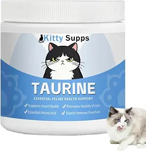 1PCS Kitty Supps Taurine for Cats,KittySupps Taurine for Cats,Taurine Supplement,Immune Support, Boost Energy & Vitality & Daily Wellness, 200 Grams/Bottle (1)