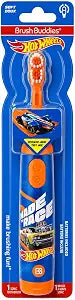 Brush Buddies Hot Wheels Kids Electric Toothbrush ��� Soft Bristle Powered Toothbrush for Toddlers and Children Ages 4-7, Fun Character Design, Easy Grip Handle, Ideal for Daily Oral Care