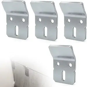 4 Pieces Wall Mounted Sink Hook Bracket 1224196, Sink Wall Mount Bracket Compatible with Kohler Wall Mounted Sinks Basins and Urinals, Bathroom Sink Wall Bracket for Installation and Replacement