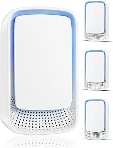 VGY Plug In Air Purifier (4 Pack) Γ Ionizer Air Purifier, Quiet Negative Ion Air Purifiers, Portable Air Filter Odor for Home, Bedroom, Office, kitchen, Pet Room, White