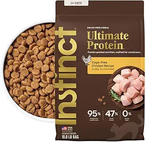 Instinct Ultimate Protein Grain Free Cage Free Chicken Recipe Natural Dry Cat Food, 10 lb. Bag